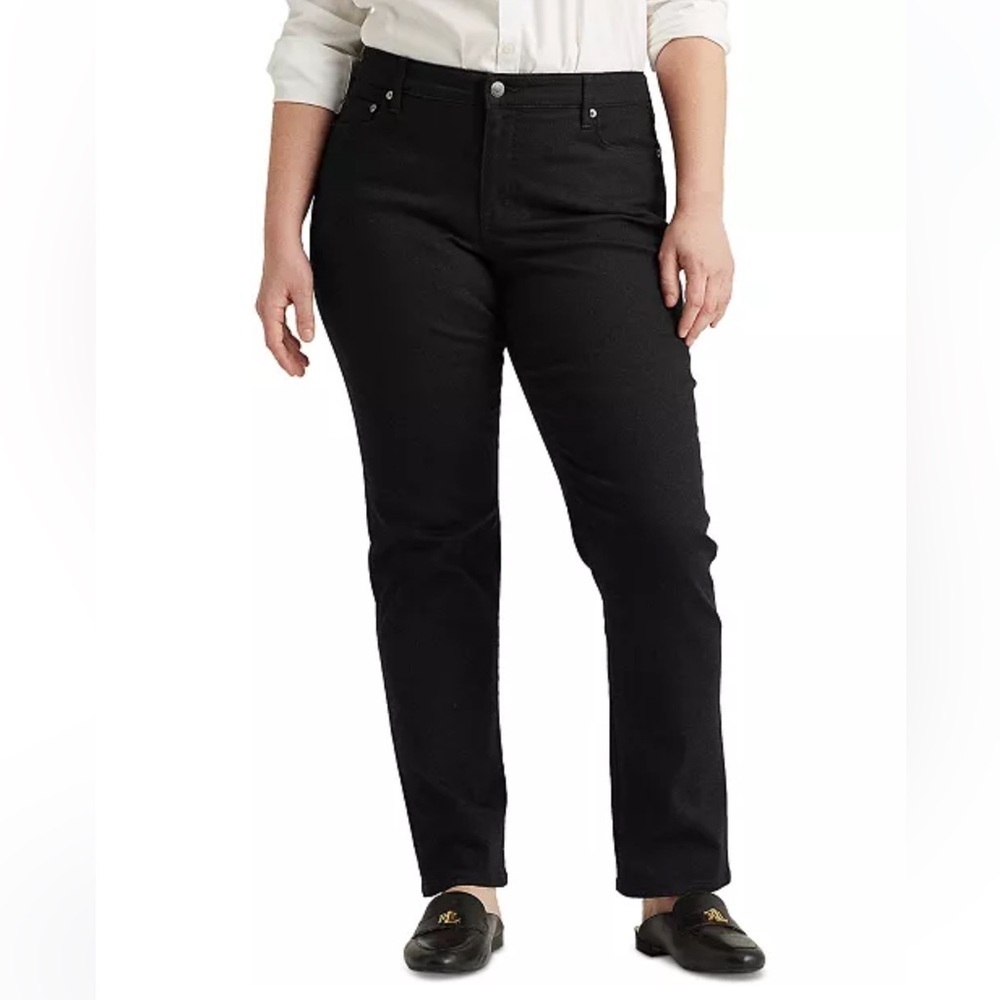 Lauren Ralph Lauren Black Straight Leg Jeans